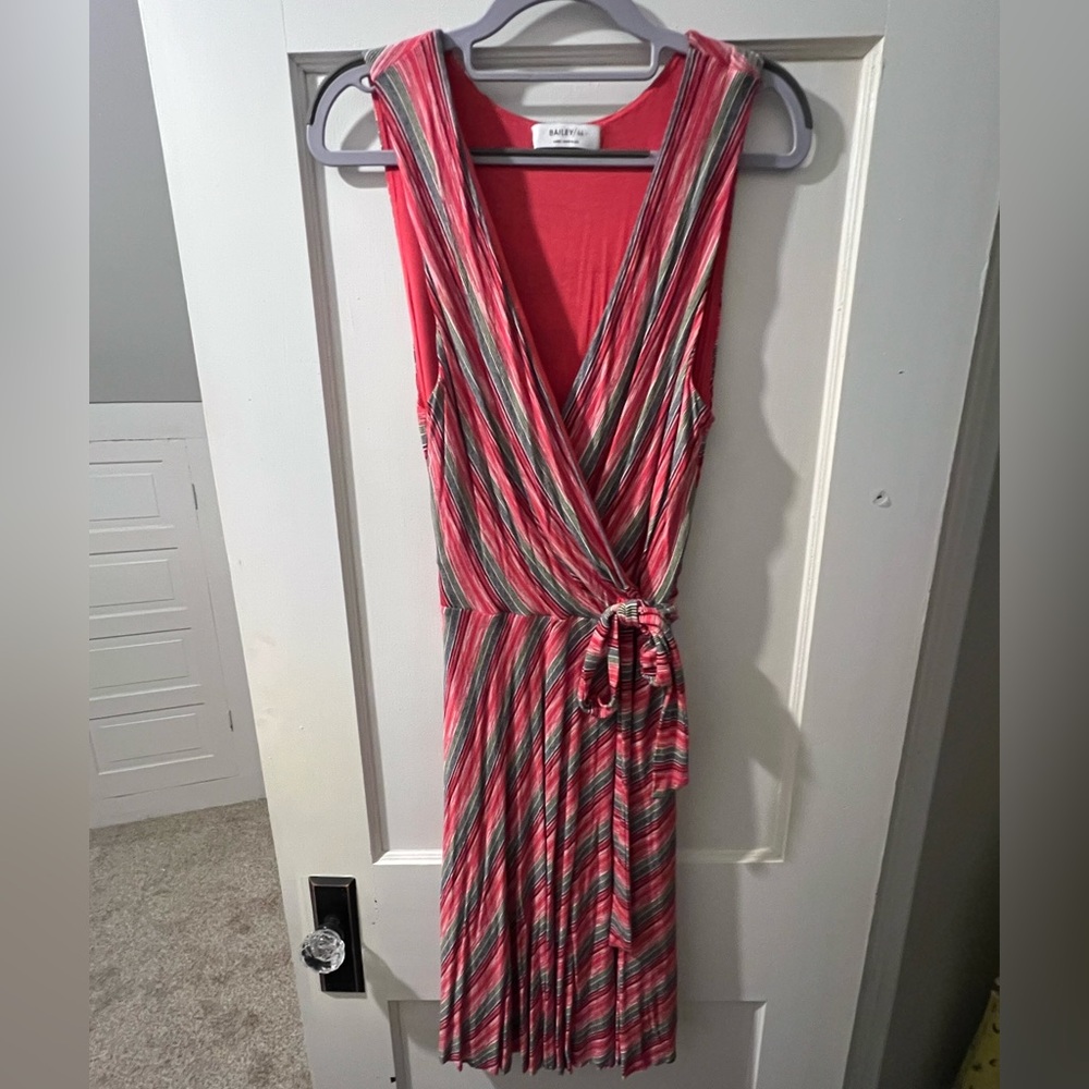Anthropologie Bailey 44 Striped Knit Emile Wrap Dress - Size Large